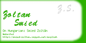 zoltan smied business card